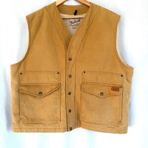 Woolrich Sherpa Lined Canvas Utility Vest